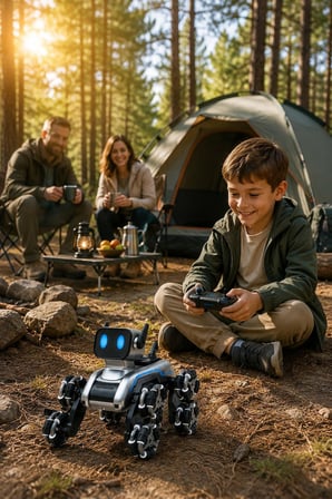 Akıllı Robot Uzaktan Kumandalı Akıllı Robot Köpek Şarjlı Buhar Efektli Akrobatik Işıklı Sesli Oyuncak