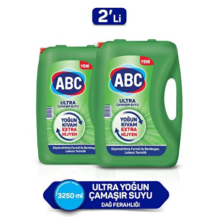 ABC Dağ Ferahlığı Konsantre Jel Çamaşır Suyu 2 x 3.5 kg