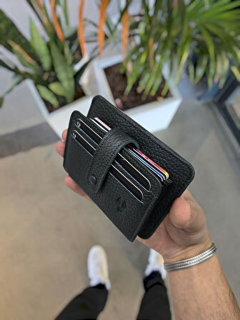 VİSSO 8600 Yeşil Hakiki Deri Çıtçıtlı Akordeon Kartlık Akordeon Kimlik Bölmeli Kişiye İsme Özel Erkek Kadın Çanta YEŞİL RENK