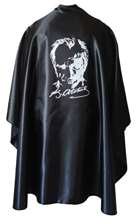 Atatürk Baskılı Pelerin Siyah | 10 Kasım Atatürk Baskılı Siyah Pelerin 