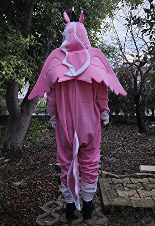 Unicorn Kostümü Yetişkin | Unicorn Pijama Tulum Kostüm Pembe