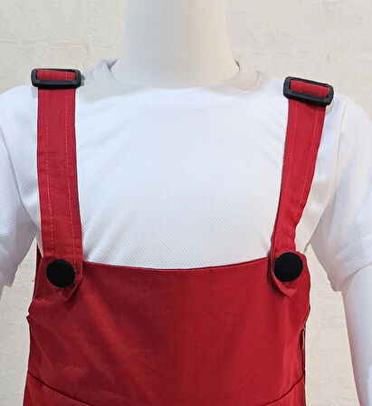 Bahçıvan Tulum ve Şapka Set Kırmızı