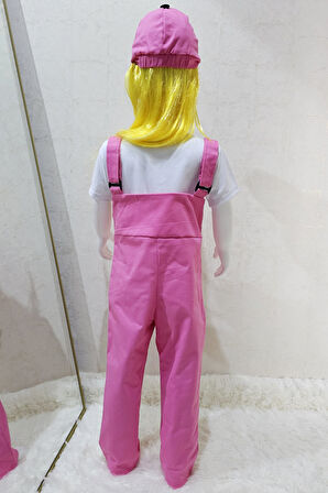 Bahçıvan Tulum ve Şapka Set Pembe