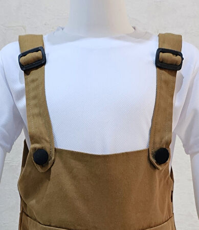 Bahçıvan Tulum ve Şapka Set Taba