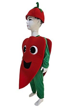 Biber Kostümü Kırmızı | Biber Kıyafeti