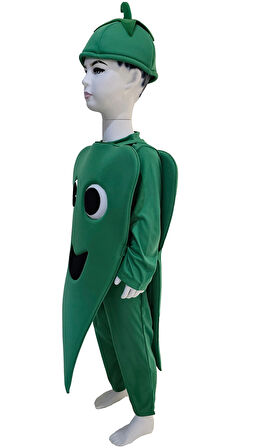 Biber Kostümü Yeşil | Biber Kıyafeti