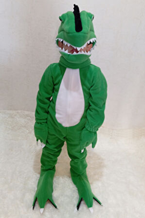 T-Rex Dinozor Kostümü Yeşil | Dinozor Kostümü Çocuk