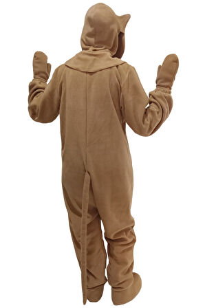 Kedi Kostümü Yetişkin Açık Kahverengi