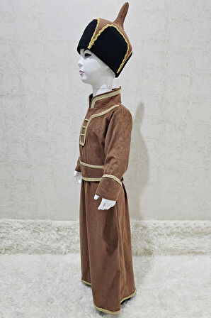 Moğolistan  Kostümü Erkek Çocuk | Moğol Erkek Çocuk Kıyafeti