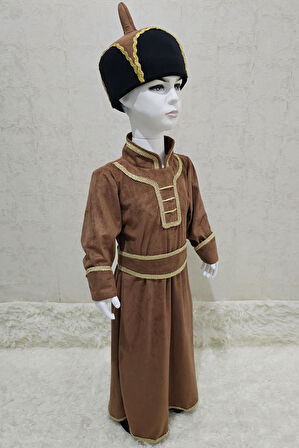 Moğolistan  Kostümü Erkek Çocuk | Moğol Erkek Çocuk Kıyafeti