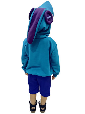 Kapüşonlu Cosplay Leon Shark Kostümü