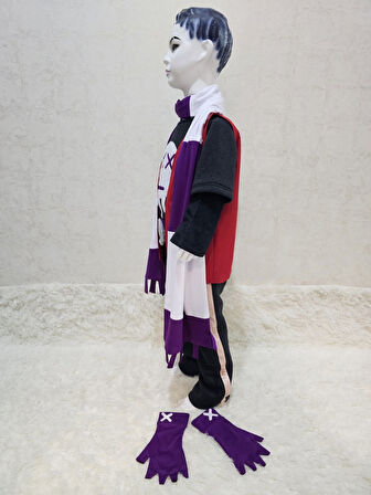 Gizemli Dövüşçü Anime Cosplay Kostümü