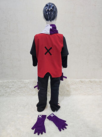 Gizemli Dövüşçü Anime Cosplay Kostümü