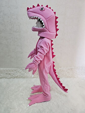 T-Rex Dinozor Kostümü Pembe