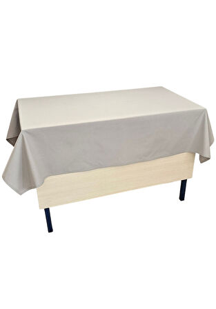 Öğretmen Masa Örtüsü Gri Renkli (Pamuklu)