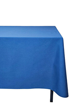 Mavi Renkli Pamuklu Dertsiz Duck Kumaş Masa Örtüsü 