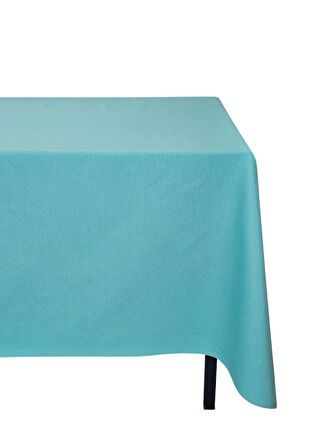 Turkuaz Renkli Pamuklu Dertsiz Duck Kumaş Masa Örtüsü 