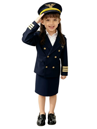 Kız Çocuk Pilot Kostümü