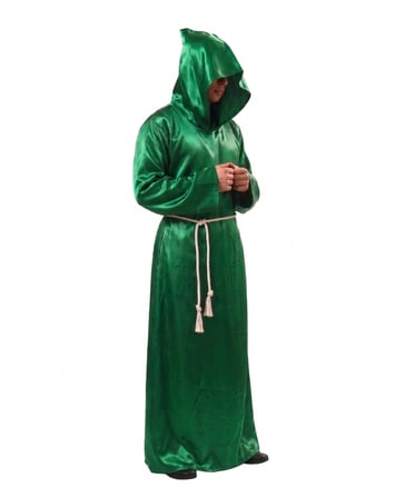 Halloween Büyücü Kostümü Yetişkin Yeşil