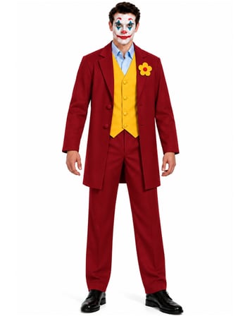 Yetişkin Joker Kostümü Bordo