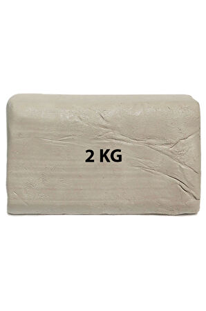 Beyaz Kil Seramik Hamuru 2000 gr Beyaz Seramik Hamuru 2 kg Doğal Kil Çamuru 2000 gram Oyun Çamuru