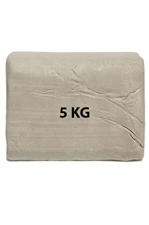 Beyaz Kil Seramik Hamuru 5000 gr Beyaz Seramik Hamuru 5 Kg Doğal Kil Çamuru 5000 gram Oyun Çamuru