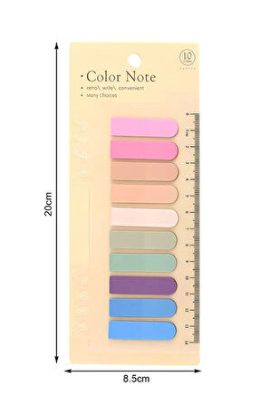 Post-it Kitap Ayracı Pembe Tonları Yuvarlak 10 Renk 200 Adet