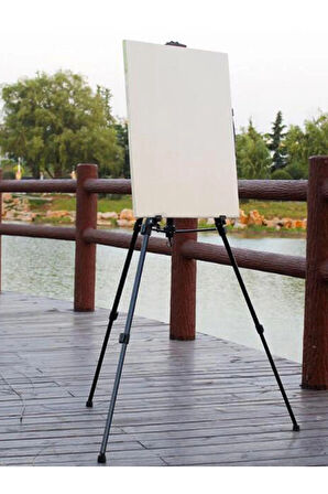 Opus 40 ml Yağlı Boya Seti 6 Renk 3 Ayaklı Şövale Seti Çantalı Metal Şövale 35x50 Tuval Fırça Seti