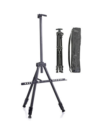 Rich Mastermix Akrilik Boya Seti 6 Ana Renk 3 Ayaklı Metal Şövale 35x50 Tuval Metal Spatula Seti 6