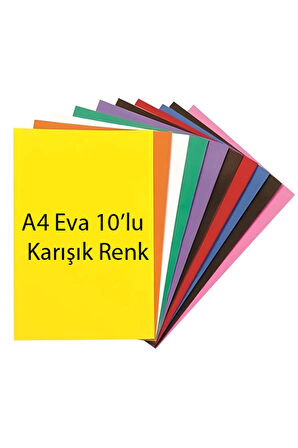 Anaokulu Kreş Etkinlik Seti A4 Eva Karışık Krapon Kağıdı Şönil Yaylı Makas Ponpon Okul Kırtasiye Set