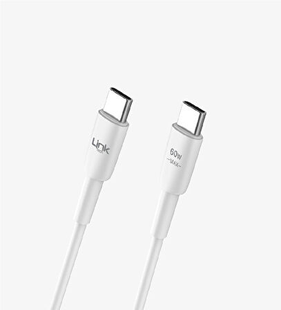 LİNK-TECH 60 W 1M USB-C TO USB-C ŞARJ KABLOSU