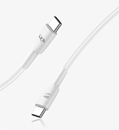 LİNK-TECH 60 W 1M USB-C TO USB-C ŞARJ KABLOSU