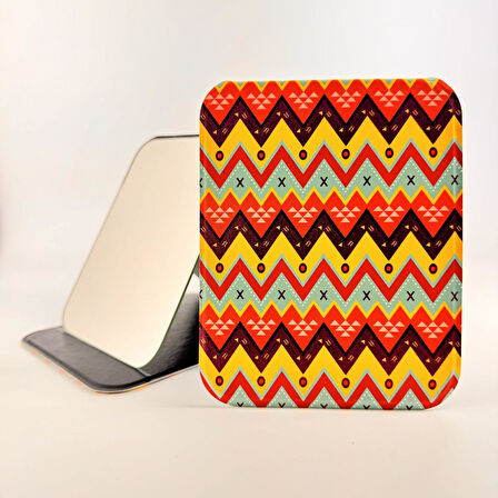 MORDİNO Pvc Kapaklı 14x17 cm Orta Boy Masa Aynası 