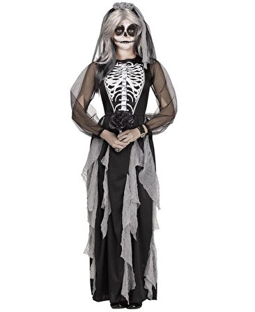Çocuk İskelet Gelin Kostümü