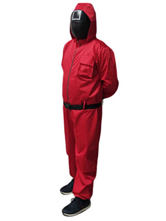 Kare Squid Game Kostümü Yetişkin | Kalamar Oyunu Kostümü 