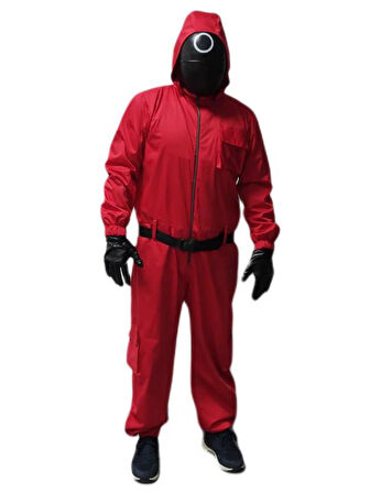 Yuvarlak Squid Game Kostümü Yetişkin | Kalamar Oyunu Kostümü 