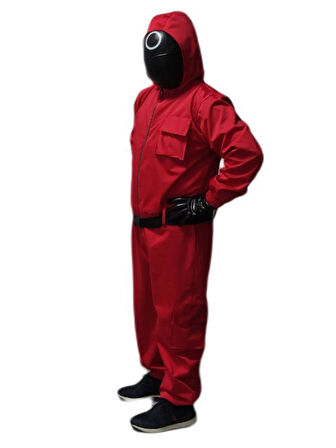 Yuvarlak Squid Game Kostümü Yetişkin | Kalamar Oyunu Kostümü 