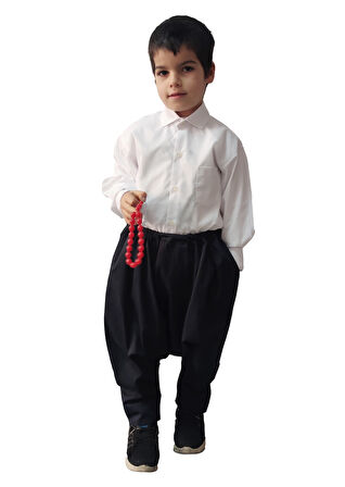 Lacivert Renkli Çocuk Şalvar