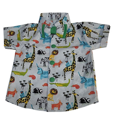 Safari Temalı Papyonlu Şapkalı Kostüm