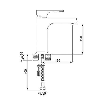 941521 Aqua Lavabo  Bataryası