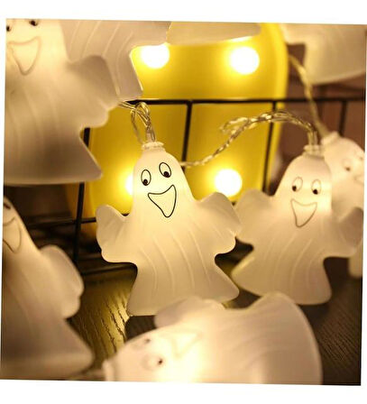 Halloween Led Işık Hayalet 8 cm 10'lu