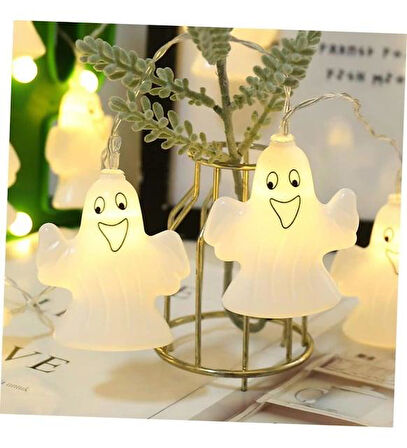 Halloween Led Işık Hayalet 8 cm 10'lu