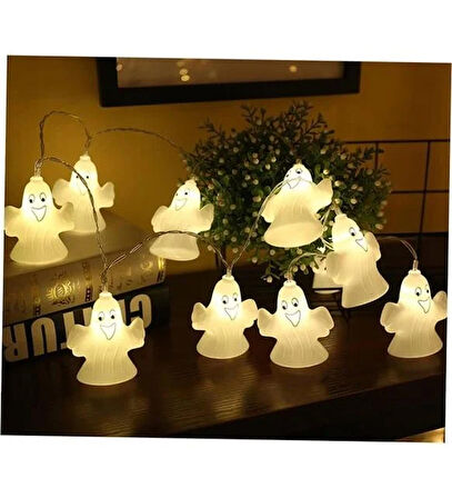 Halloween Led Işık Hayalet 8 cm 10'lu