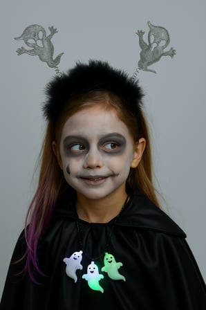 Halloween Cadılar Bayramı Taç Hayalet Simli