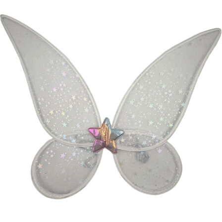 Peri Kanadı Ledli Işıklı Beyaz Renkli  Peri Melek Kanadı  3 farklı fonksiyonlu ışık