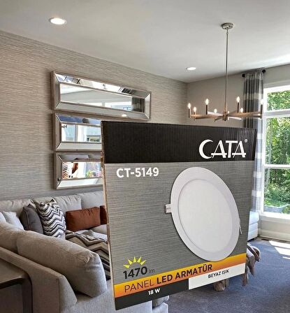 Cata CT-5169 18 Watt Sıva Altı Led Panel Beyaz Işık 5 Adet