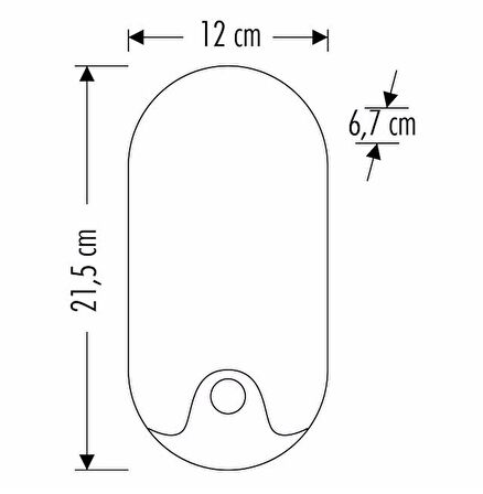 Catan Studio Ct-7093 Plastik Modern Dış Mekan Duvar Sensörlü Aplik 
