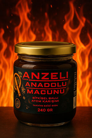 Anzeli Anadоlu Bitkisel Ballı Atоm​ Karışım Macunu 240 GR (Yeni Formül)