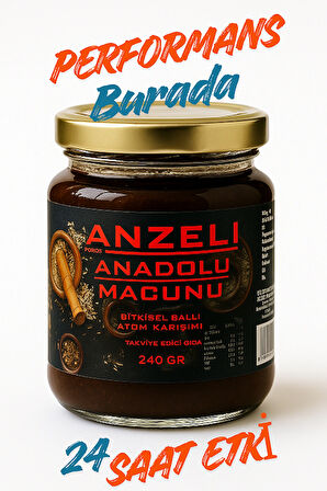 Anzeli Anadоlu Bitkisel Ballı Atоm​ Karışım Macunu 240 GR (Yeni Formül)