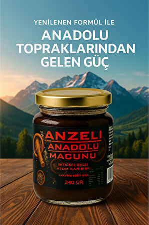 Anzeli Anadоlu Bitkisel Ballı Atоm​ Karışım Macunu 240 GR (Yeni Formül)